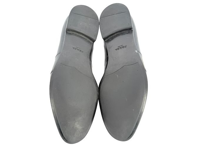 Mocassini Penny Prada in pelle nera - vista 11