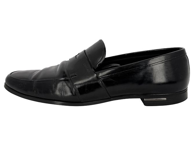 Mocassini Penny Prada in pelle nera - vista 12