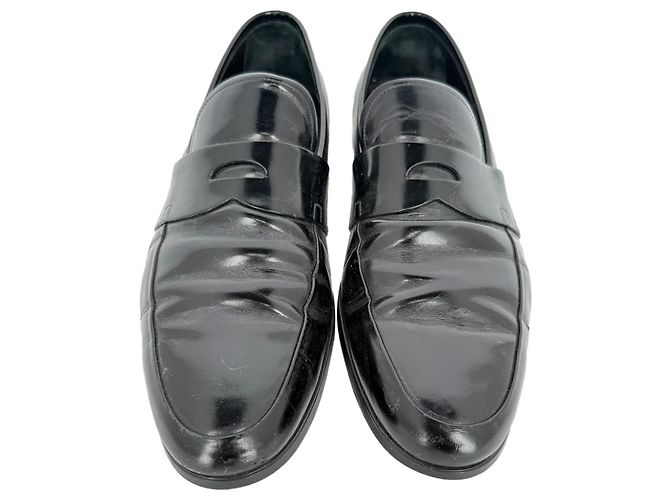 Mocassini Penny Prada in pelle nera - vista 16