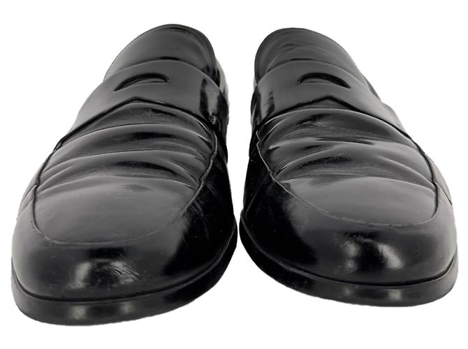 Mocassini Penny Prada in pelle nera - vista 2