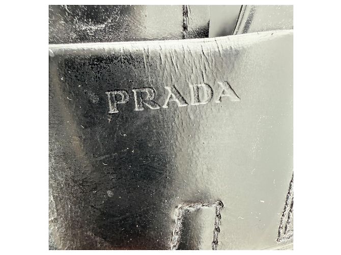 Mocassini Penny Prada in pelle nera - vista 3