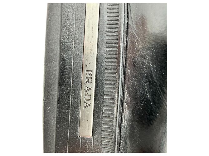 Mocassini Penny Prada in pelle nera - vista 9