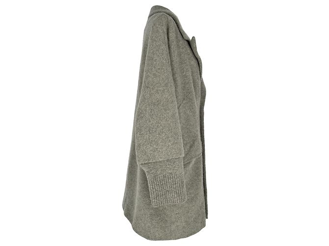 Abrigo cruzado Marc By Marc Jacobs en lana gris - vista 3