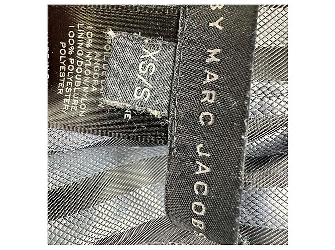 Abrigo cruzado Marc By Marc Jacobs en lana gris - vista 4