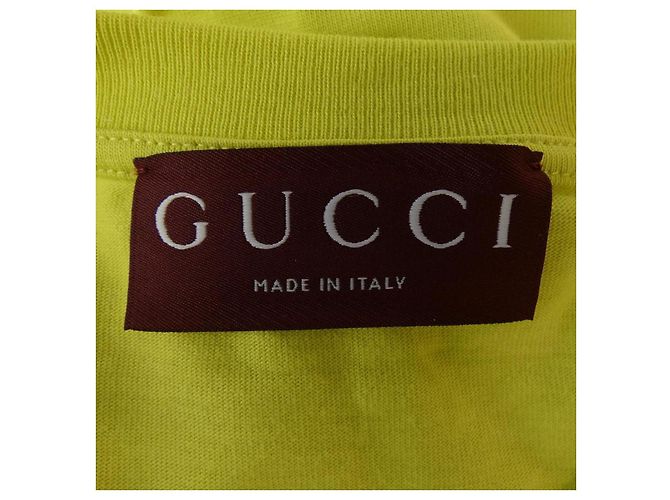 Camiseta de algodón Gucci amarilla - vista 4