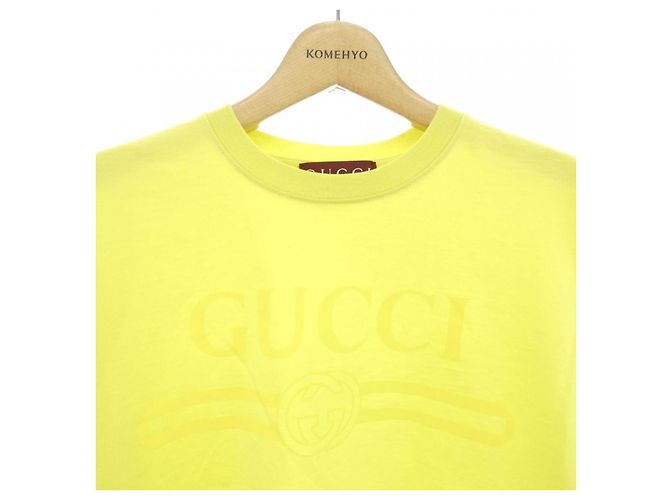 Camiseta de algodón Gucci amarilla - vista 5