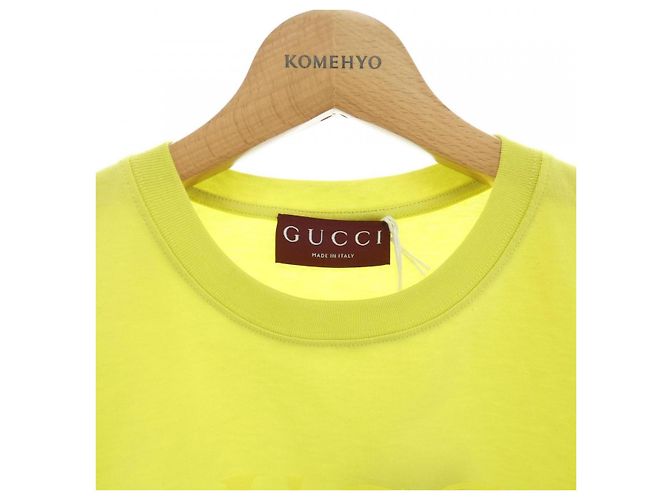 Camiseta de algodón Gucci amarilla - vista 5