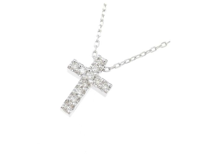 Autre Marque Collana Croce in Diamanti Au750 - vista 3