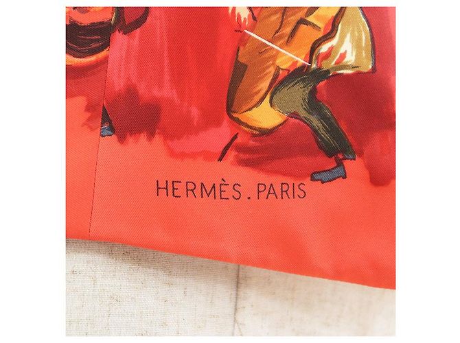 Chaleco de seda rojo Hermès - vista 4