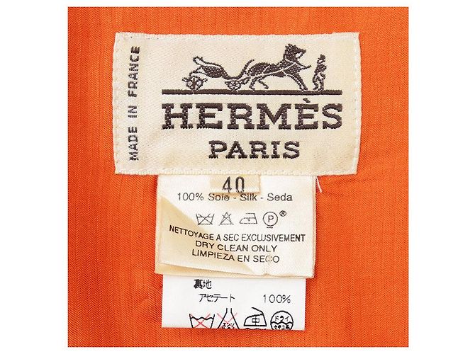 Chaleco de seda rojo Hermès - vista 8