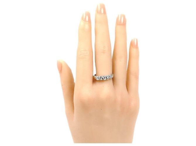 Autre Marque Platinring mit Diamanten - Ansicht 7