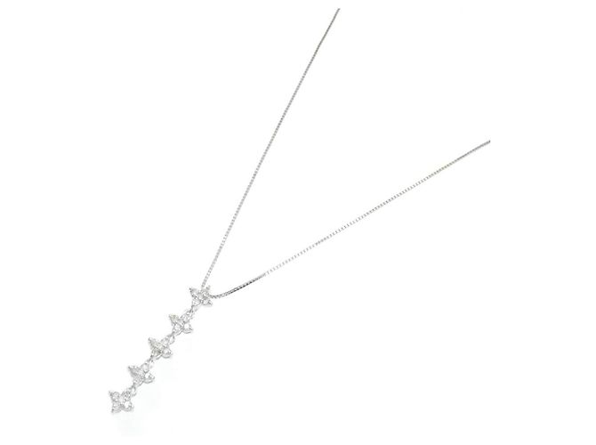 Autre Marque Collana Au750 Fiore e Diamanti - vista 2