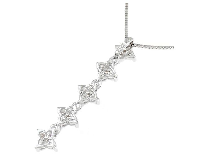 Autre Marque Collana Au750 Fiore e Diamanti - vista 4