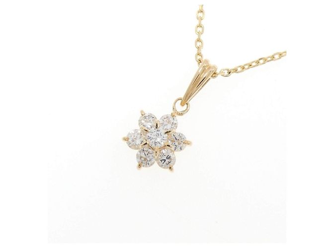Autre Marque Collana Au750 Fiore e Diamanti - vista 3