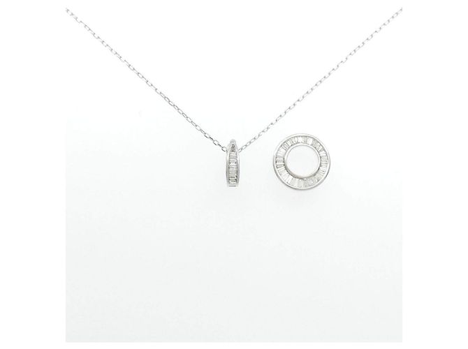 Autre Marque Collana in oro bianco Au750 e diamanti - vista 6