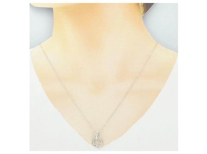 Autre Marque Collana in oro bianco Au750 e diamanti - vista 7