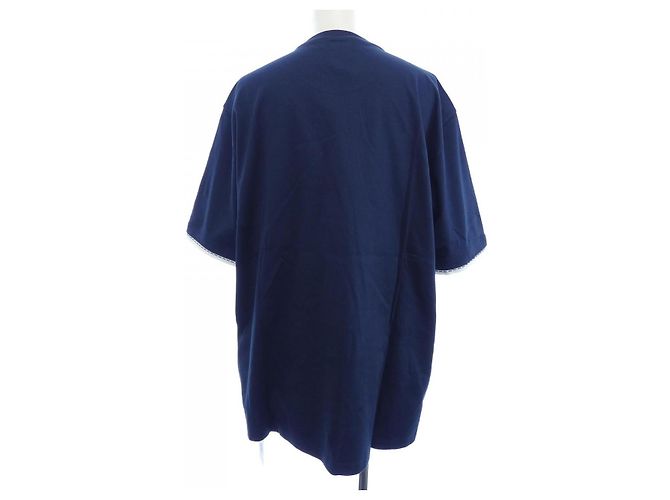 Camiseta de algodón Hermès azul marino - vista 2