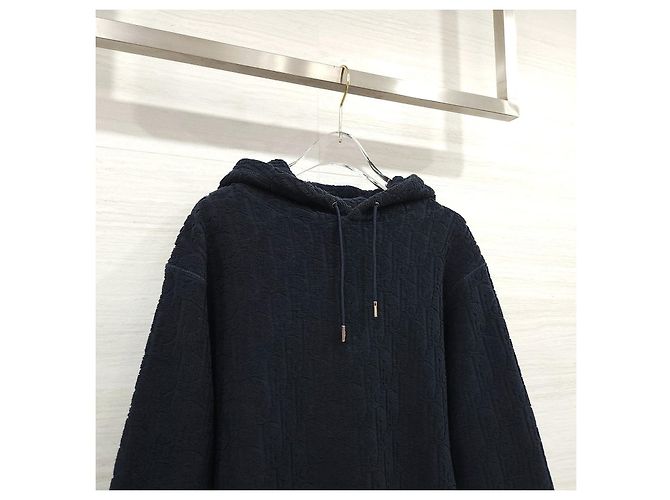 Dior Oblique Terry Hoodie Navy - Ansicht 10