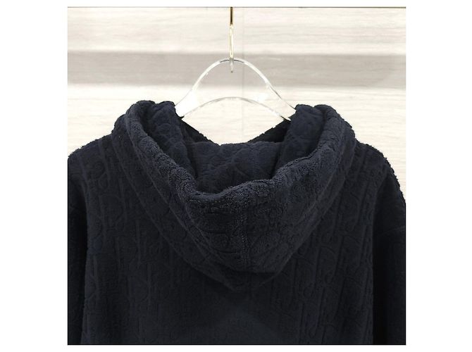 Dior Oblique Terry Hoodie Navy - Ansicht 13