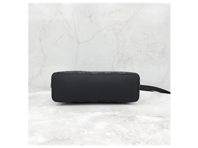 Gucci Borsa a tracolla Ophidia Small in denim nero - vista 15