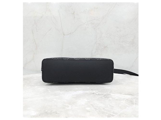 Gucci Borsa a tracolla Ophidia Small in denim nero - vista 5