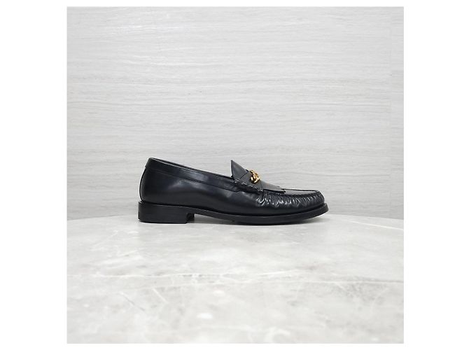Mocassini Chain Triumph Céline Verdi in Pelle - vista 11