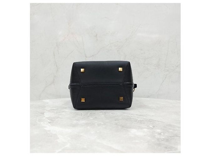 Autre Marque SAINT LAURENT Borsa a secchiello nera in pelle - vista 8