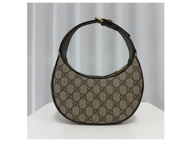 Gucci Borsa a spalla Super Mini Ophidia Half Moon - vista 2