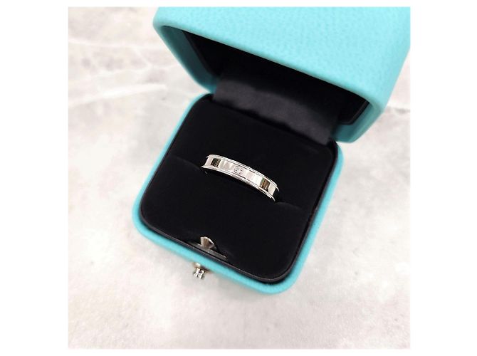 Tiffany & Co Diamond Together Double Milgrain Band Ring Platin - Ansicht 11