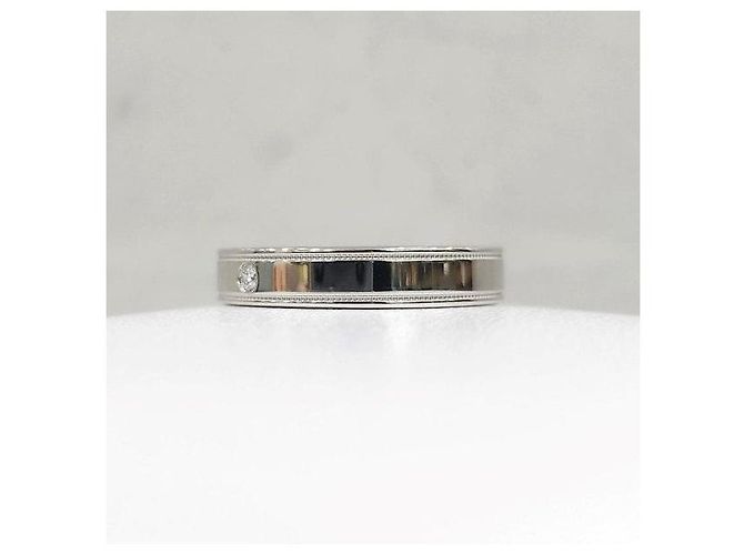 Tiffany & Co Diamond Together Double Milgrain Band Ring Platin - Ansicht 2