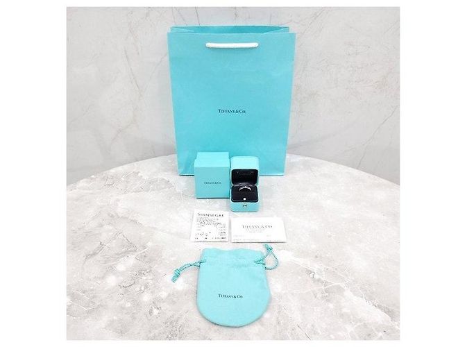Tiffany & Co Diamond Together Double Milgrain Band Ring Platin - Ansicht 6
