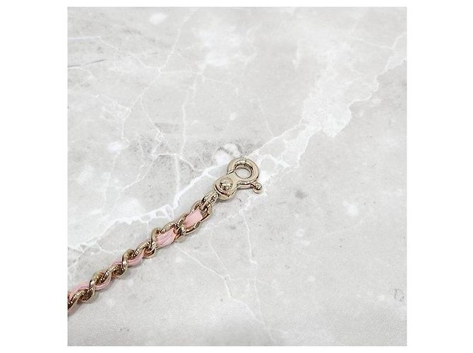 Charm per borsa Chanel cuore rosa in pelle - vista 7