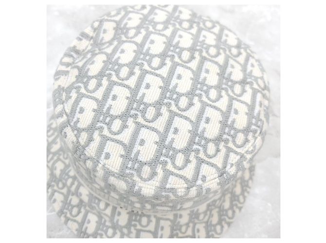 Dior Oblique Bestickter Bucket Hat Grau - Ansicht 11