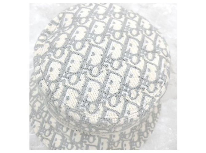 Dior Oblique Bestickter Bucket Hat Grau - Ansicht 4