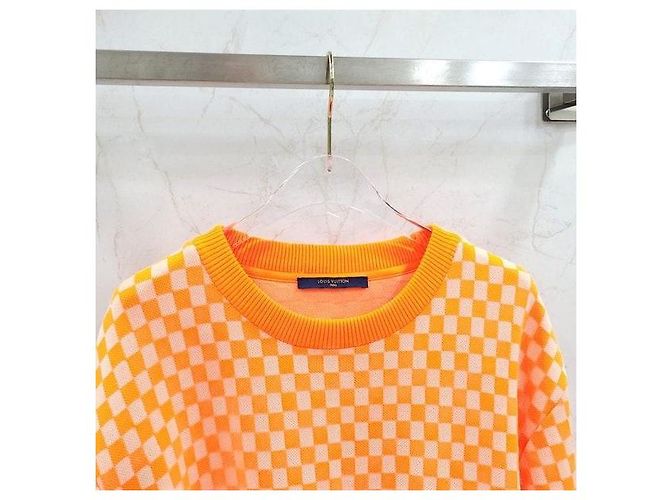 Louis Vuitton Orange Damier Flow Sweatshirt XXL - Ansicht 3