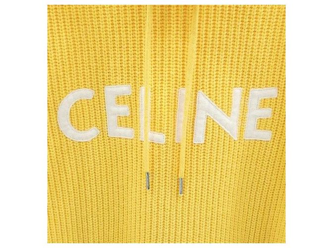 Céline Gerippter Wollpullover mit Kapuze - Ansicht 3