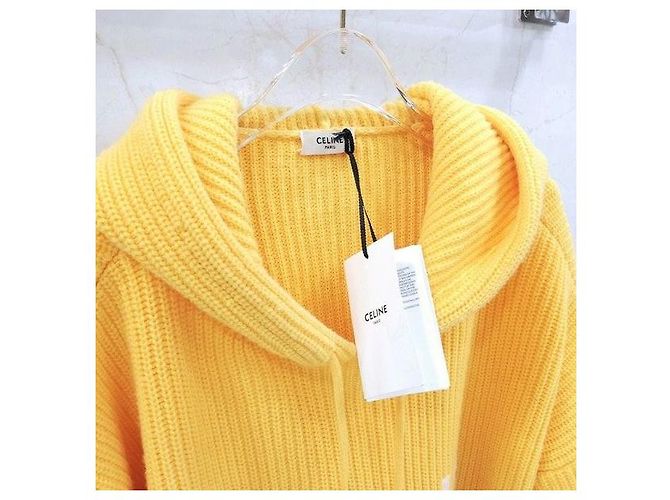 Céline Gerippter Wollpullover mit Kapuze - Ansicht 4