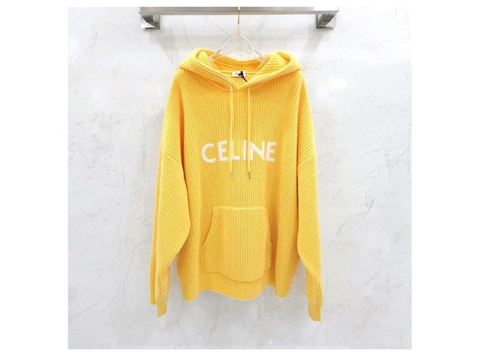 Céline Gerippter Wollpullover mit Kapuze - Ansicht 6