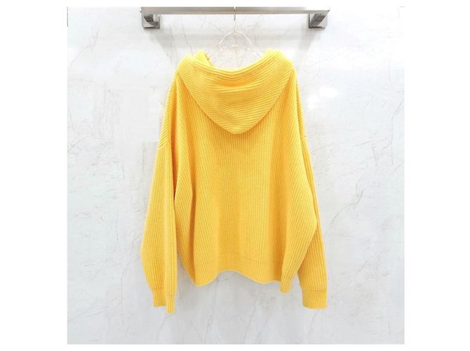 Céline Gerippter Wollpullover mit Kapuze - Ansicht 7