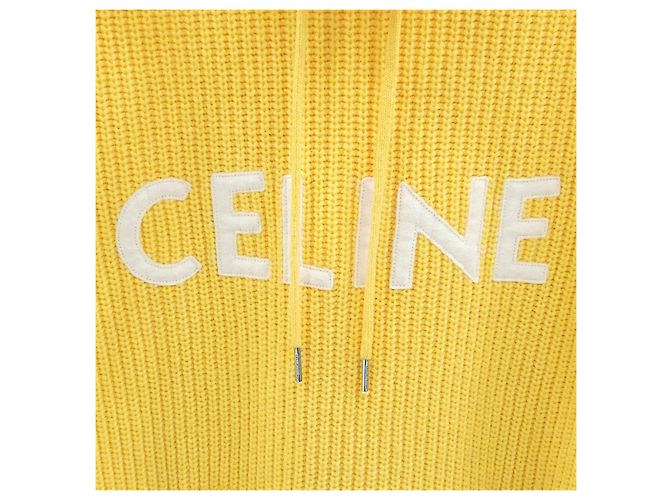 Céline Gerippter Wollpullover mit Kapuze - Ansicht 9
