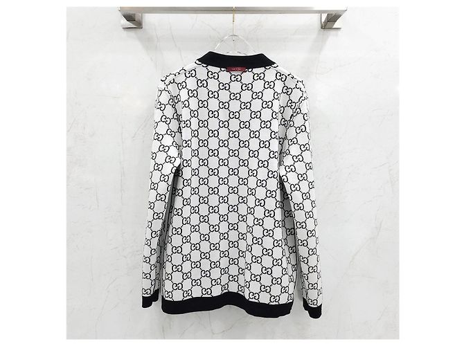 Gucci Wendbarer GG-Woll-Jacquard-Cardigan - Ansicht 10