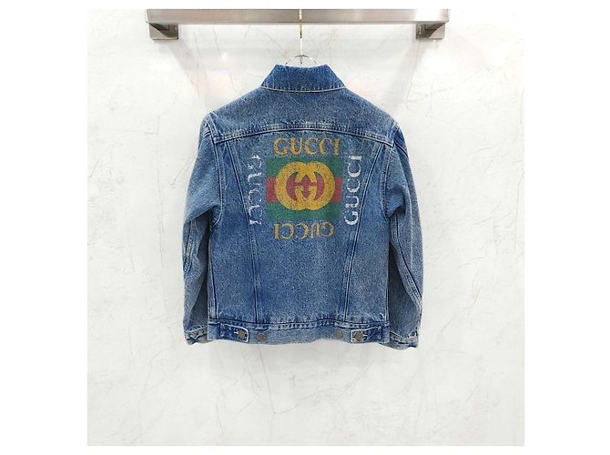 Gucci Bestickte Jeansjacke - Ansicht 13