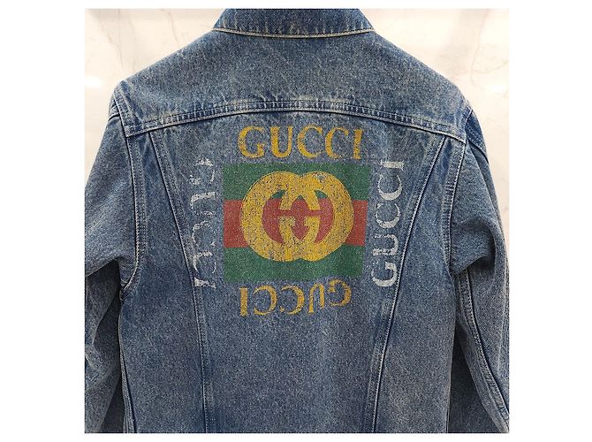 Gucci Bestickte Jeansjacke - Ansicht 15