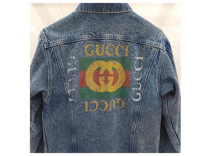 Gucci Bestickte Jeansjacke - Ansicht 4