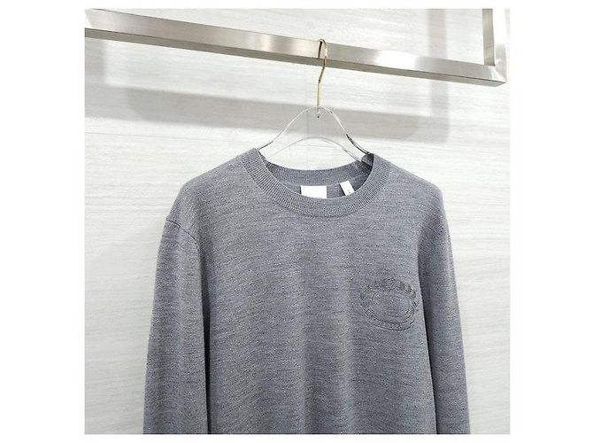 Burberry Wollpullover mit gesticktem Eichenlaub-Wappen - Ansicht 3