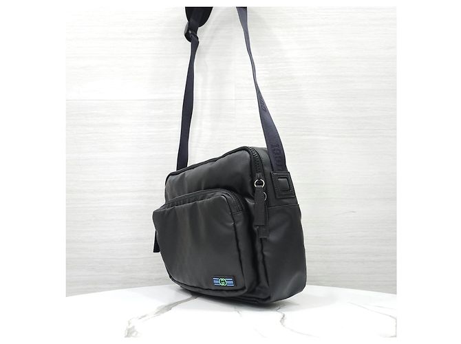 Gucci Borsa Messenger e Tote in Tela Crystal Canvas - vista 12