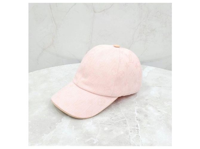 Louis Vuitton Cappellino Baseball Be My Denim Monogram Rosa - vista 10