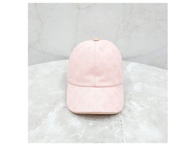 Louis Vuitton Cappellino Baseball Be My Denim Monogram Rosa - vista 11
