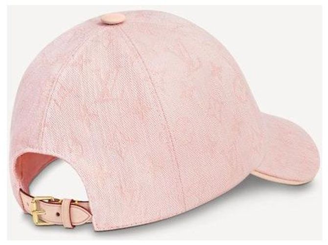 Louis Vuitton Cappellino Baseball Be My Denim Monogram Rosa - vista 9