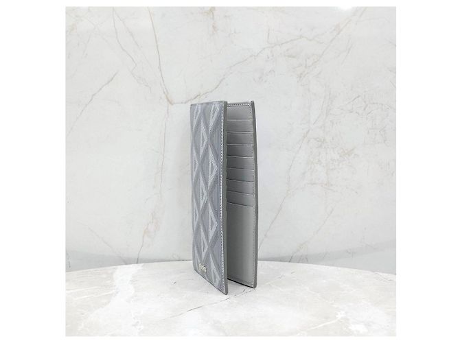 Dior Diamond Canvas Vertical Long Wallet - view 12